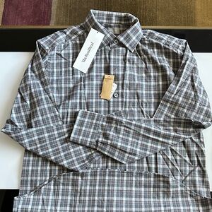 The Neiman Marcus Black and White Plaid Men's Shirt